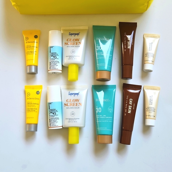 x13 Sun Screen Bundle Supergoop! Cay Isle Biossance Peter Thomas Summer Fridays - Picture 3 of 11